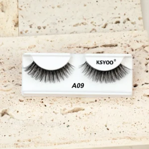 KSYOO Natural Long False Eyelashes | Wispy Everyday Lashes for Women | A09