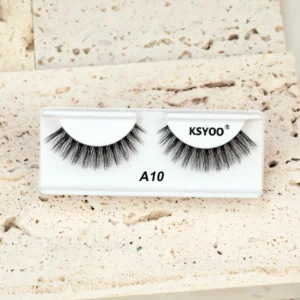 KSYOO 3D Volume False Eyelashes | Fluffy Wispy Lashes for Glam Looks|A10