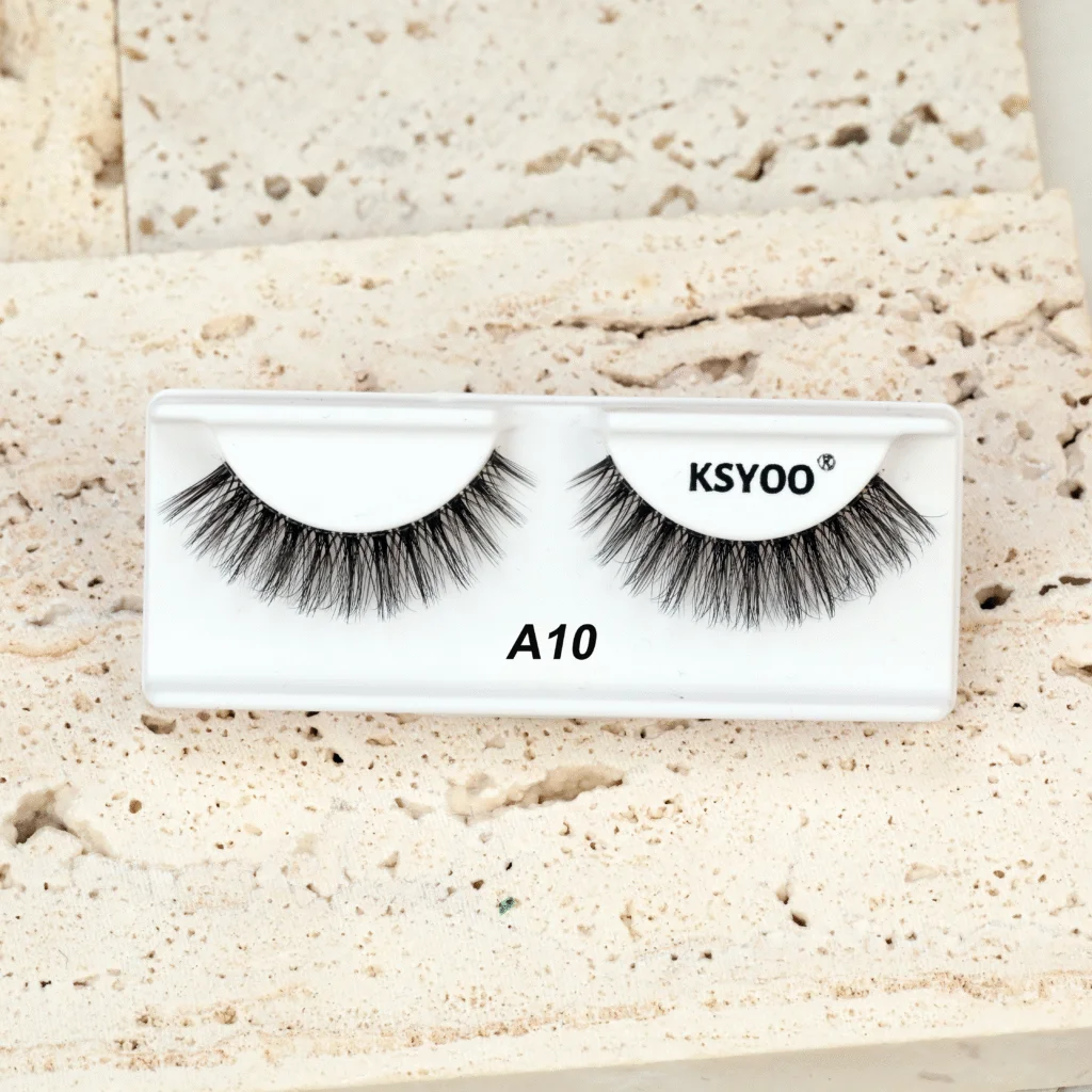 KSYOO 3D Volume False Eyelashes | Fluffy Wispy Lashes for Glam Looks|A10
