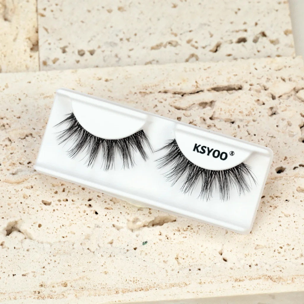 KSYOO Thick Wispy Lashes | Reusable Volume Eyelashes for Party & Stage|A12 - Image 2
