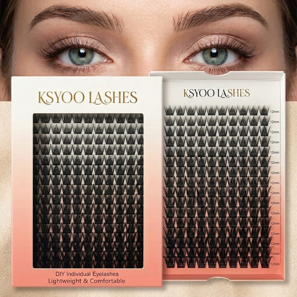 New Style FD001 Ksyoolashes Cluster Lashes lashes at home DIY lashes - Image 5