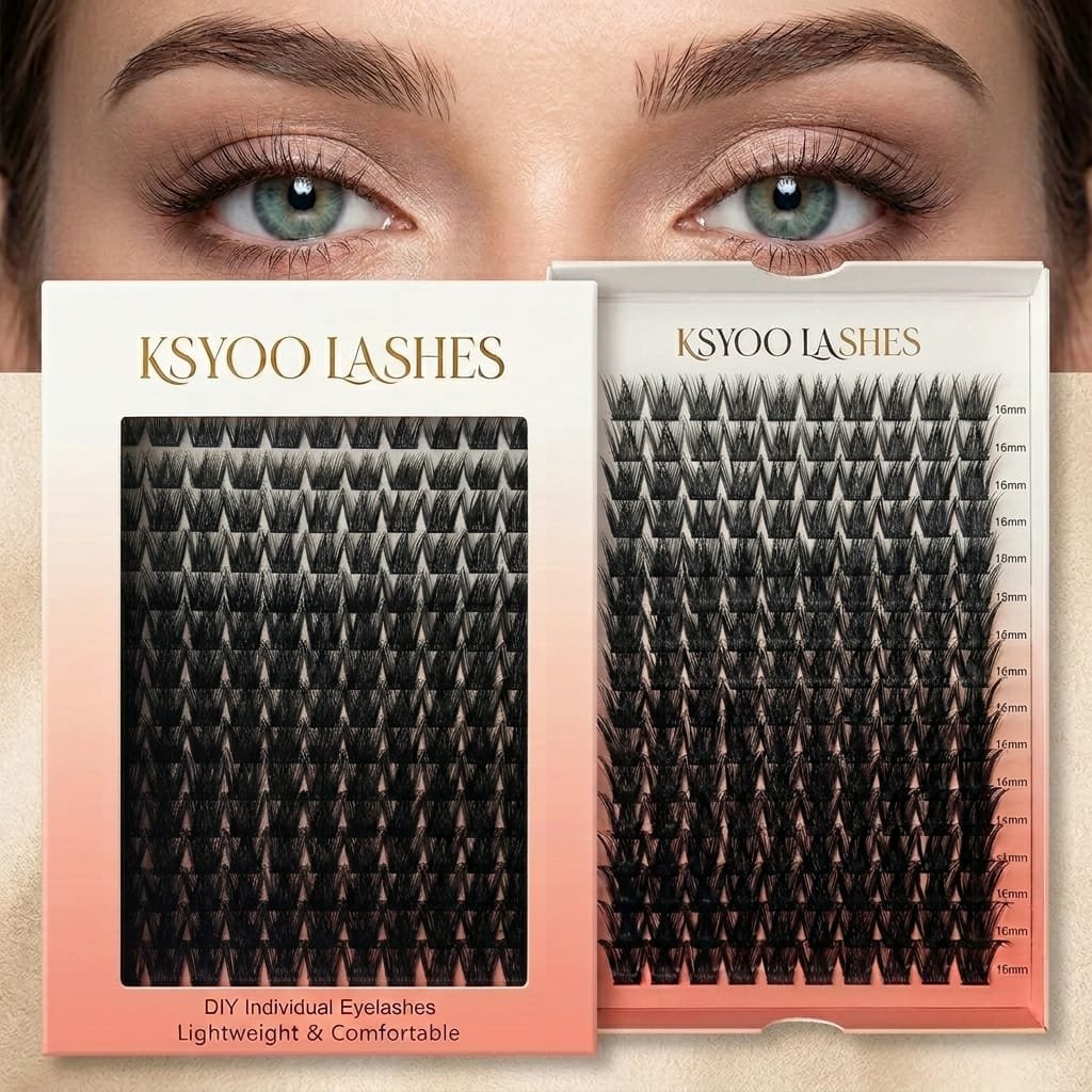 New Style FD001 Ksyoolashes Cluster Lashes lashes at home DIY lashes - Image 7