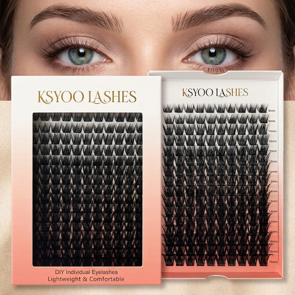 New Style FD001 Ksyoolashes Cluster Lashes lashes at home DIY lashes - Image 2