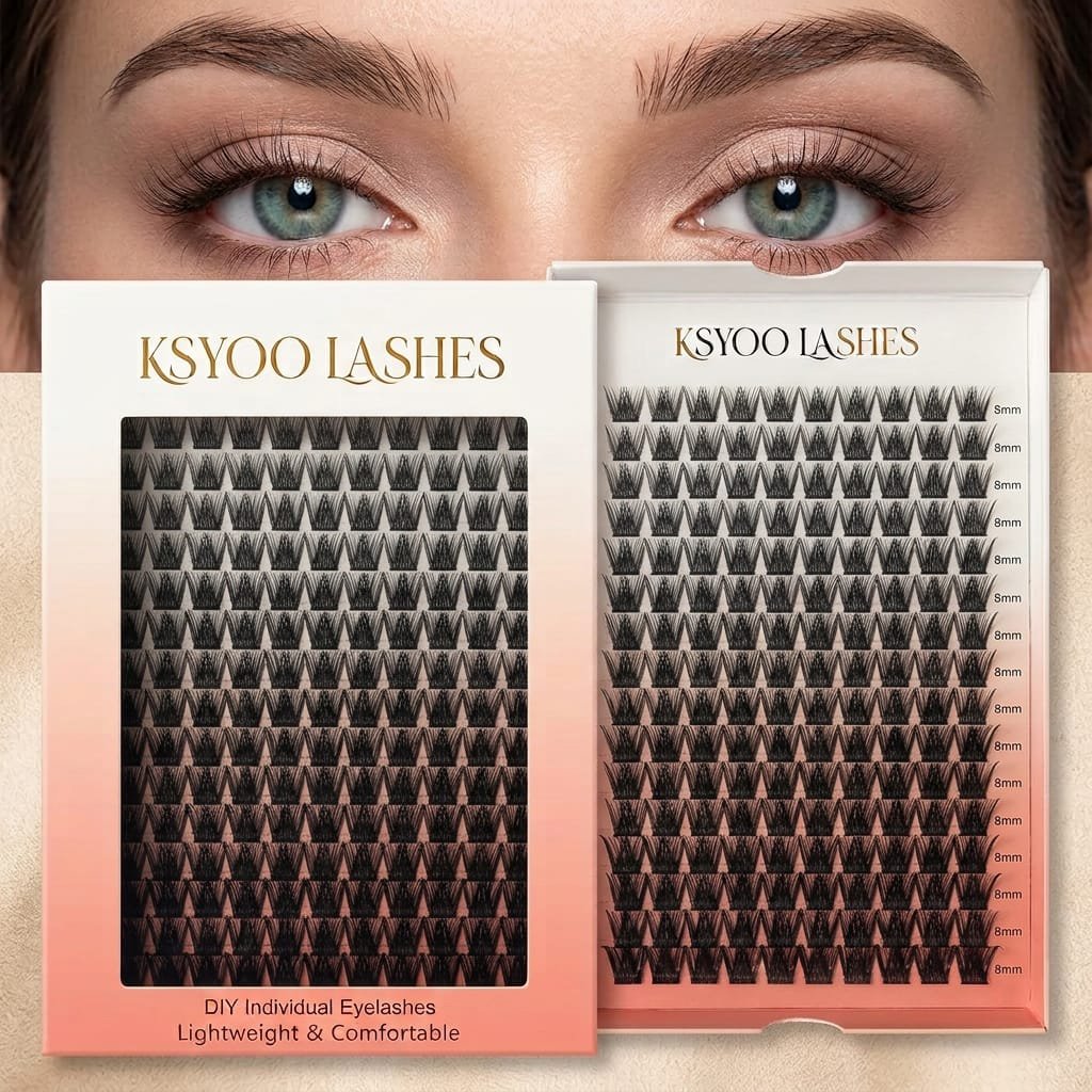 New Style FD001 Ksyoolashes Cluster Lashes lashes at home DIY lashes - Image 3